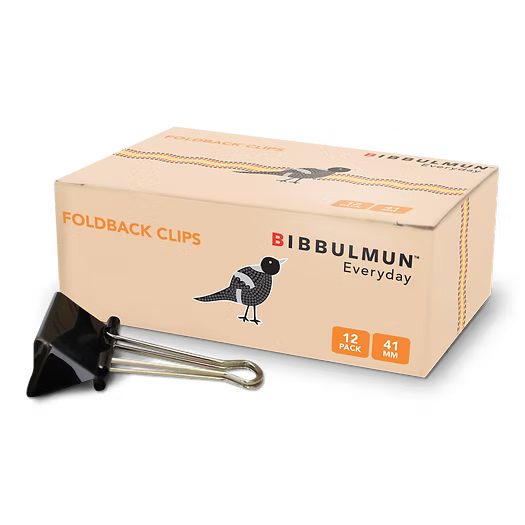 Bibbulmun Foldback Clips 41mm – Pack of 12