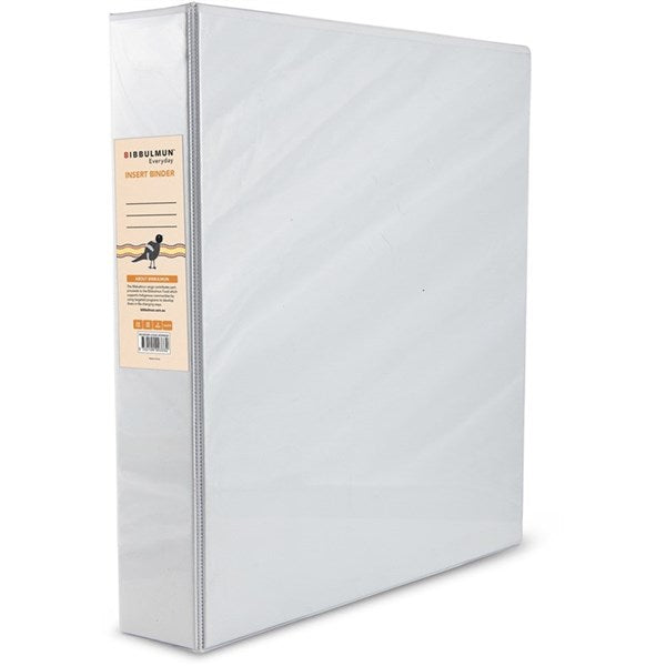 Bibbulmun Insert Binder A4 2D Ring 38mm White