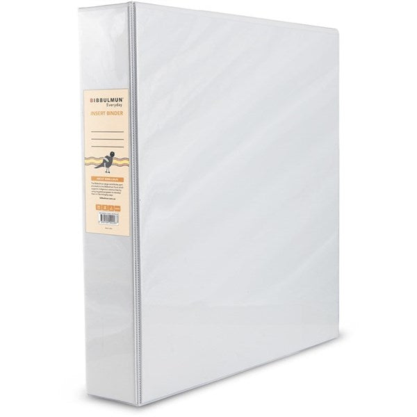Bibbulmun Insert Binder A4 3D Ring 38mm White