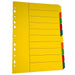 Bibbulmun A4 Manila Dividers – 10 Tabs – Bright Colours