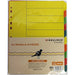 Bibbulmun A4 Manila Dividers – 10 Tabs – Bright Colours