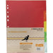 Bibbulmun A4 Manila Dividers – 5 Tabs – Bright Colours