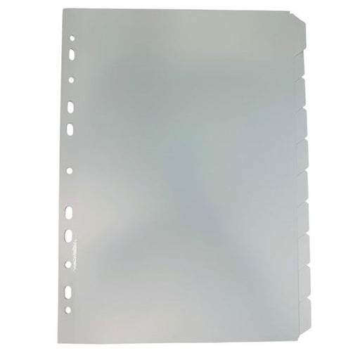 Bibbulmun A4 Manila Dividers – 10 Tabs – White