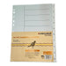 Bibbulmun A4 PVC Numerical Index Dividers – 1–10 Tabs – White
