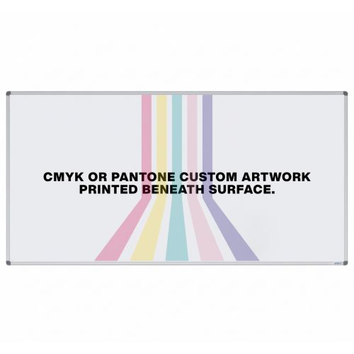 Visionchart Printed Magnetic Whiteboard Standard Frame 2400 x 1200mm PVB2412