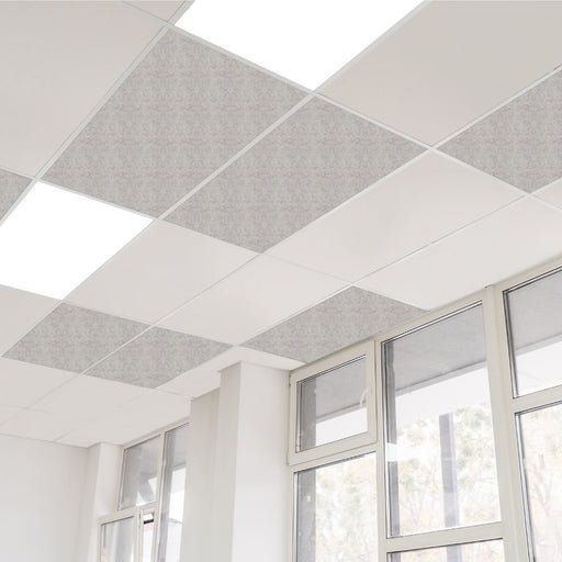 SANA Acoustic Drop In Ceiling Tile 1195 x 595mm Mushroom Pack of 8