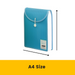 Bantex Top Load Attache File A4 Blue