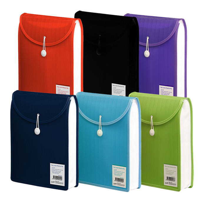 Bantex Top Load Attache File A4 Violet