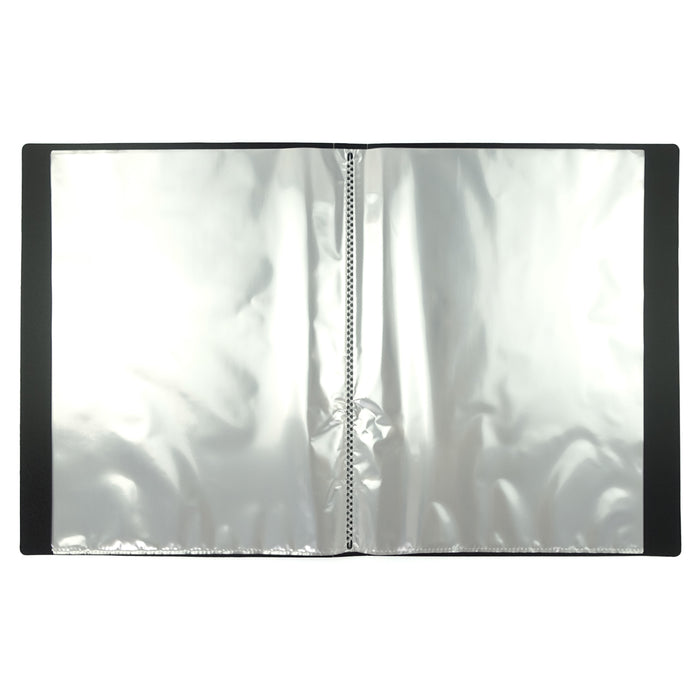 Bantex Fixed Insert Display Books PP A4 40 Pockets Black