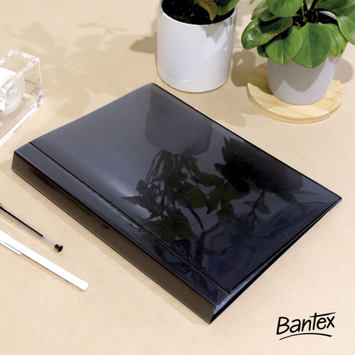 Bantex Fixed Insert Display Books PP A4 40 Pockets Black