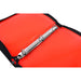 Bantex Translucent Zipper Binder PP A4 3O Ring 25mm Red