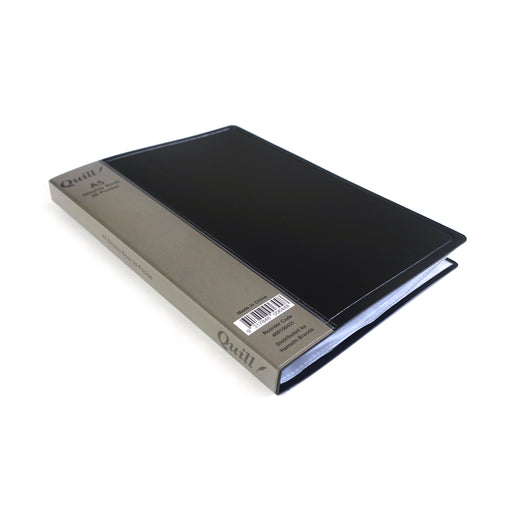 Quill Display Books Fixed PP A5 20 Pockets Portrait Black