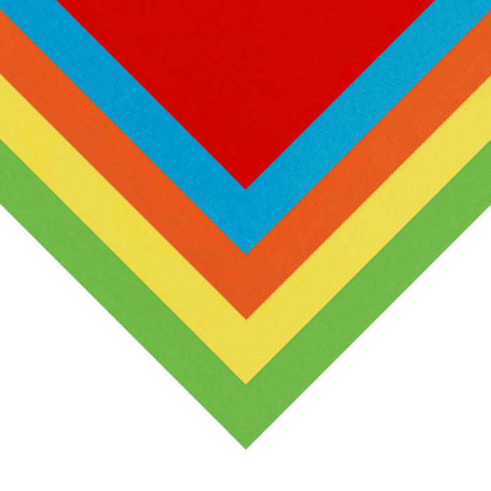 Quill Coloured Board 210gsm A4 Pack 100 Brights Assorted