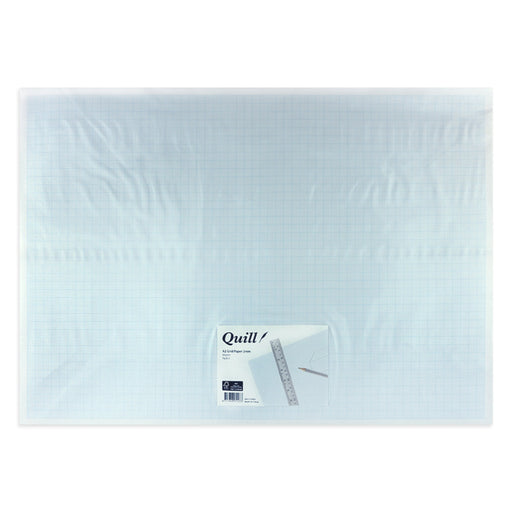 Quill Grid Paper A2 2MM Pack 5 White