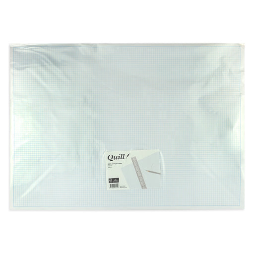 Quill Grid Paper A2 5MM Pack 5 White