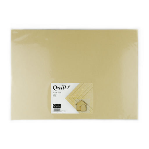Quill Kraft Board A3 240gsm Pack 5