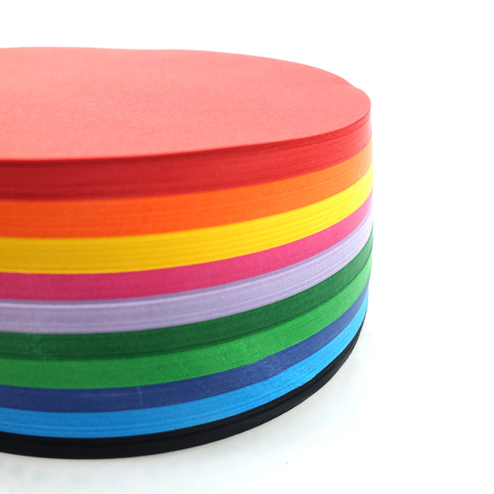 Quill Shapes Matte Circles 180mm Diameter 80gsm Pack 500 Assorted Colours
