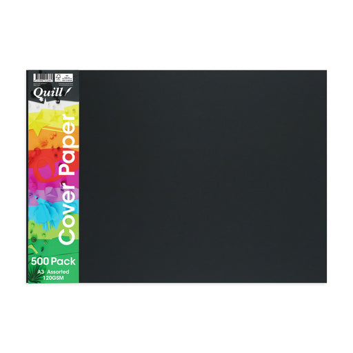 Quill School Cover Paper 120gsm A3 Pack 500 Assorted