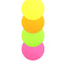 Quill Shapes Circles 120mm Diameter 80gsm Pack 100 Fluoro Assorted
