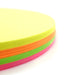 Quill Shapes Circles 120mm Diameter 80gsm Pack 100 Fluoro Assorted