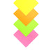 Quill Shapes Square 127mm 80gsm Pack 100 Fluoro Assorted