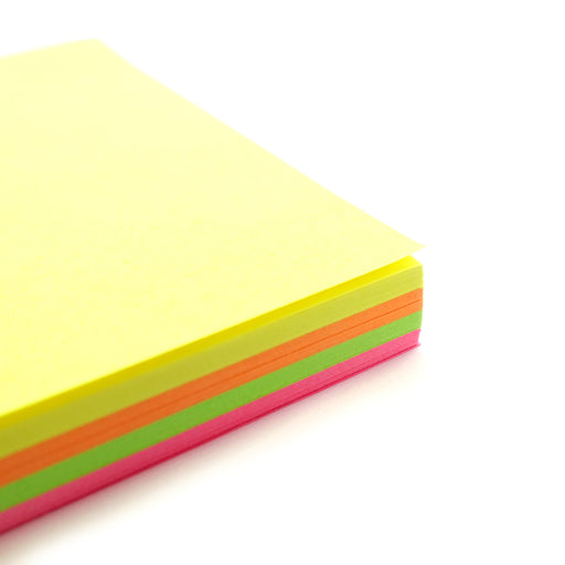 Quill Shapes Square 127mm 80gsm Pack 100 Fluoro Assorted