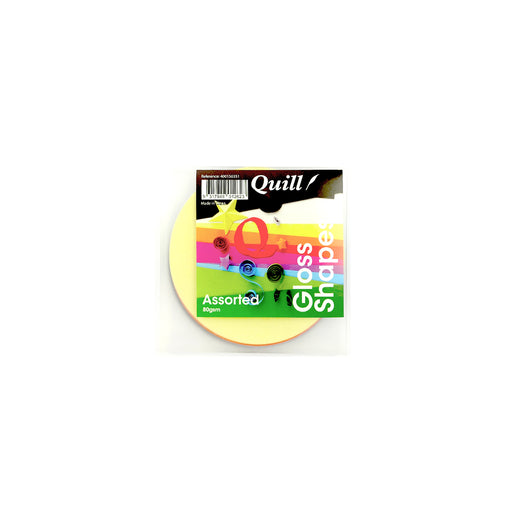 Quill Shapes Circles 120mm Diameter 80gsm Pack 100 Gloss Assorted