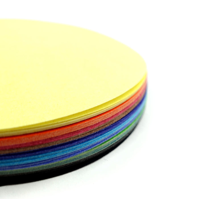 Quill Shapes Circles 120mm Diameter 80gsm Pack 100 Gloss Assorted