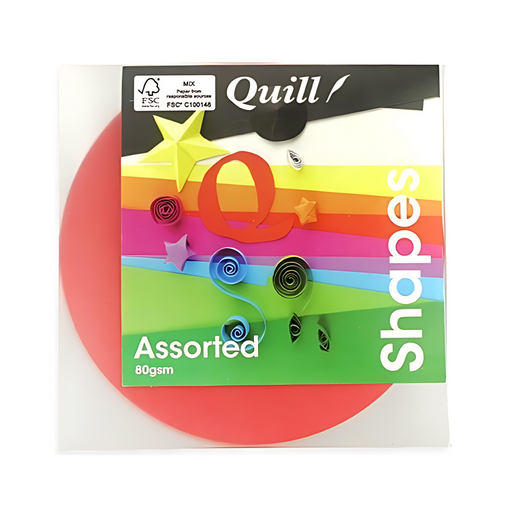 Quill Shapes Matte Circles 120mm Diameter 80gsm Pack 500 Assorted Colours