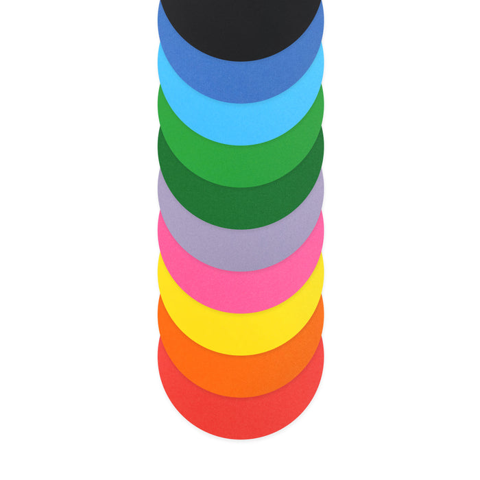 Quill Shapes Matte Circles 120mm Diameter 80gsm Pack 500 Assorted Colours
