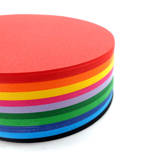 Quill Shapes Matte Circles 120mm Diameter 80gsm Pack 500 Assorted Colours