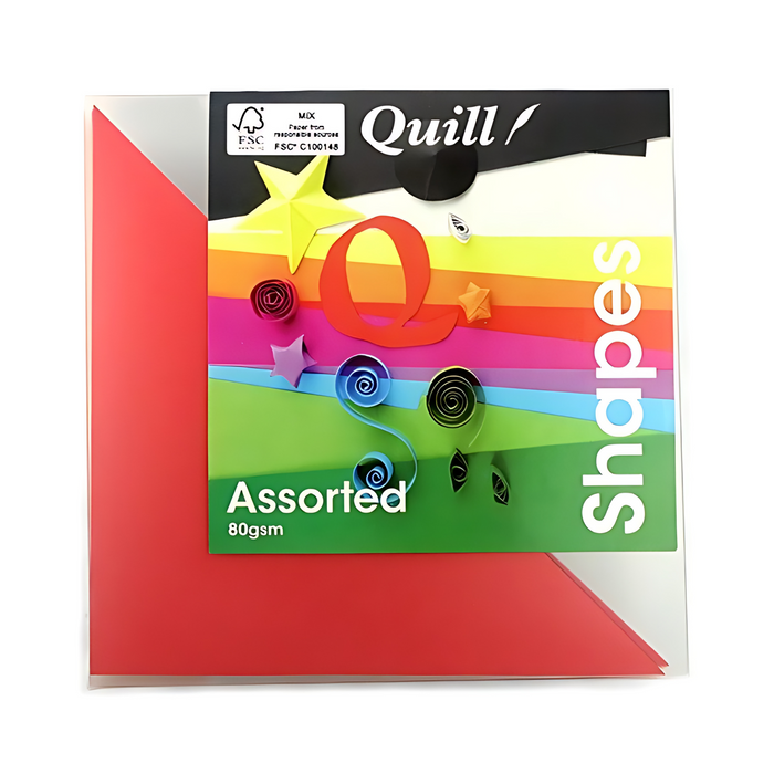Quill Shapes Matte Triangles 125x125x180mm 80gsm Pack 360 Assorted Colours