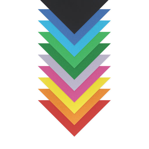 Quill Shapes Matte Triangles 125x125x180mm 80gsm Pack 360 Assorted Colours