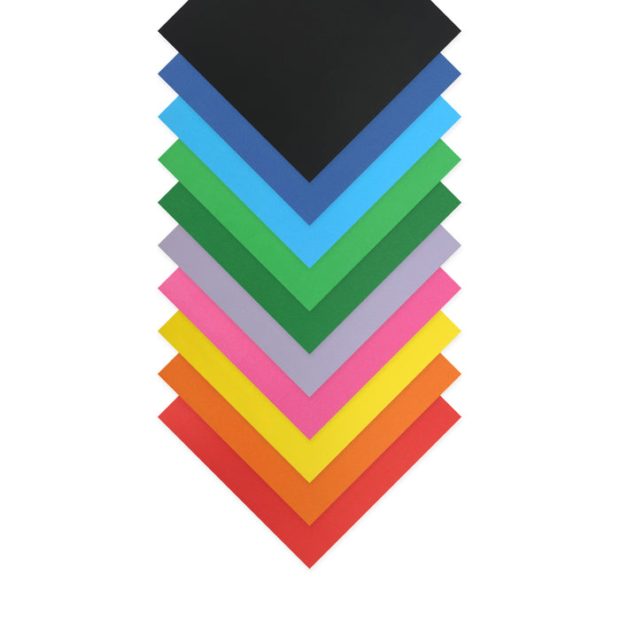 Quill Shapes Matte Squares 127mm Double Sided 80gsm Pack 360 Assorted Colours