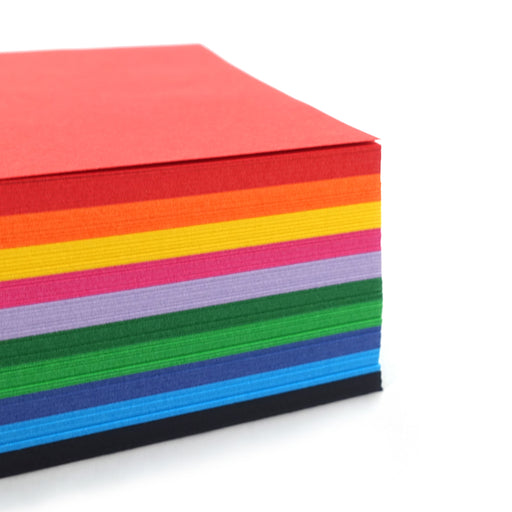 Quill Shapes Matte Squares 127mm Double Sided 80gsm Pack 360 Assorted Colours