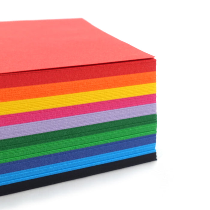 Quill Shapes Matte Squares 127mm Double Sided 80gsm Pack 360 Assorted Colours
