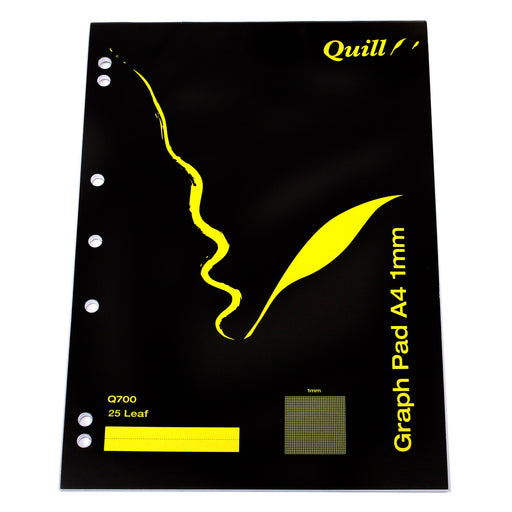 Quill Graph Pad 70gsm A4 1mm 25 Leaf White