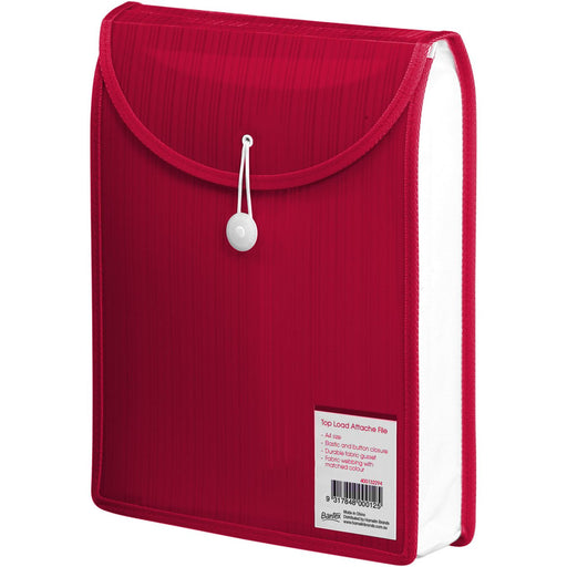 Bantex Top Load Attache File A4 Red