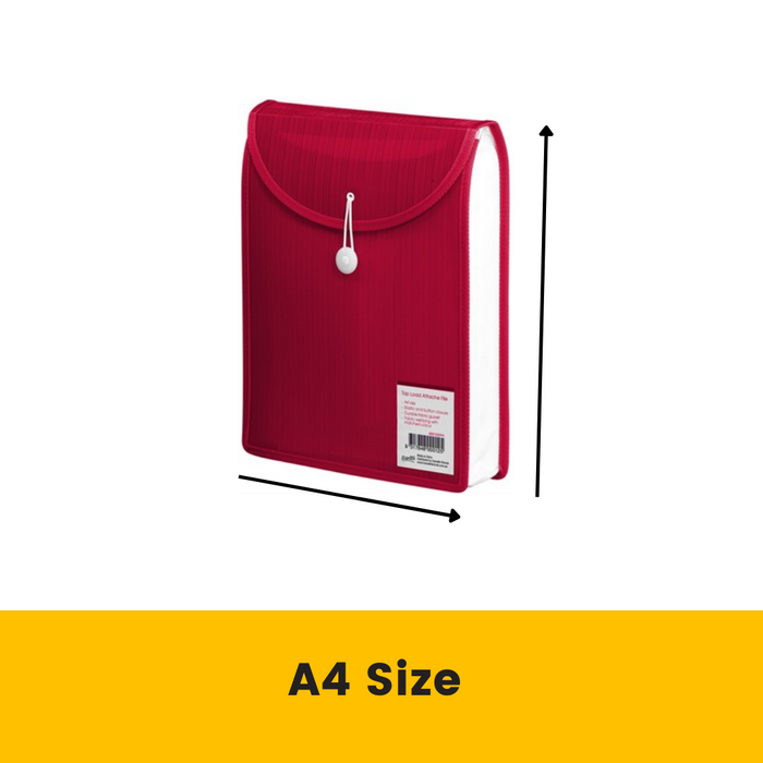 Bantex Top Load Attache File A4 Red