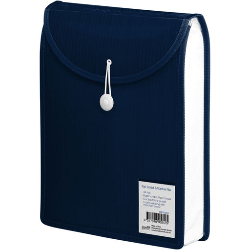 Bantex Top Load Attache File A4 Navy