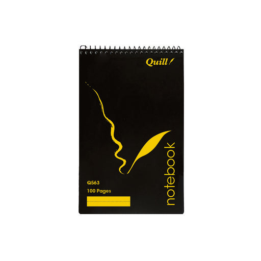 Quill Q Series Notebook 70gsm PP 200x127mm 100 Pages Black