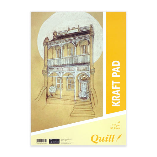 Quill Kraft Pad A4 120gsm 30 Sheets Portrait
