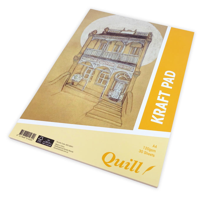 Quill Kraft Pad A4 120gsm 30 Sheets Portrait