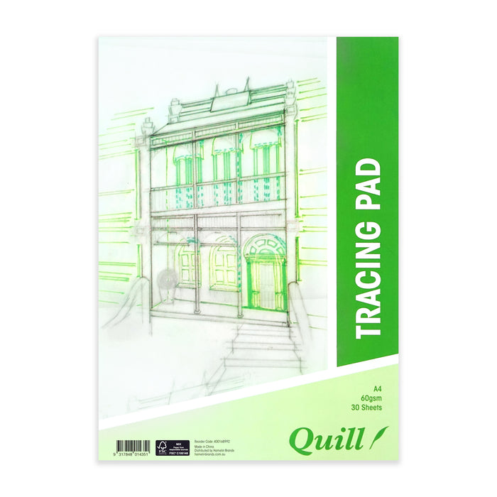Quill Tracing Pad A4 60gsm 30 Sheets Portrait