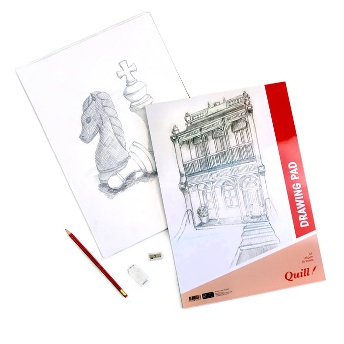 Quill Drawing Pad A3 125gsm 30 Sheets Portrait