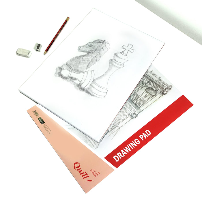 Quill Drawing Pad A3 125gsm 30 Sheets Portrait