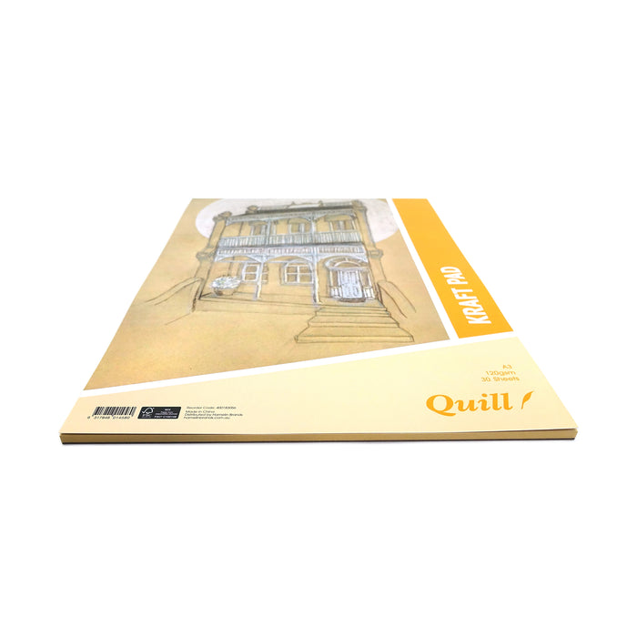 Quill Kraft Pad A3 120gsm 30 Sheets Portrait