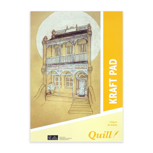 Quill Kraft Pad A3 120gsm 30 Sheets Portrait