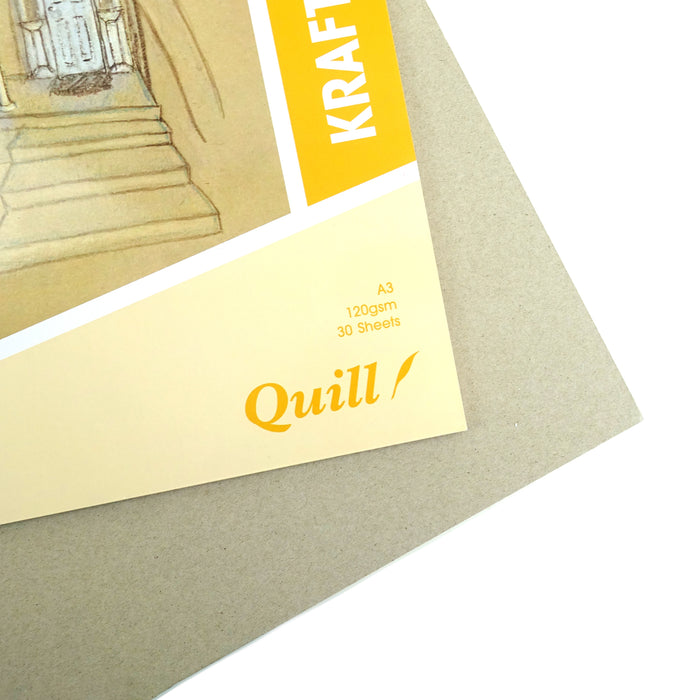 Quill Kraft Pad A3 120gsm 30 Sheets Portrait
