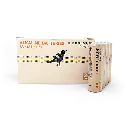 Bibbulmun Everyday Alkaline AA Batteries – Pack of 24